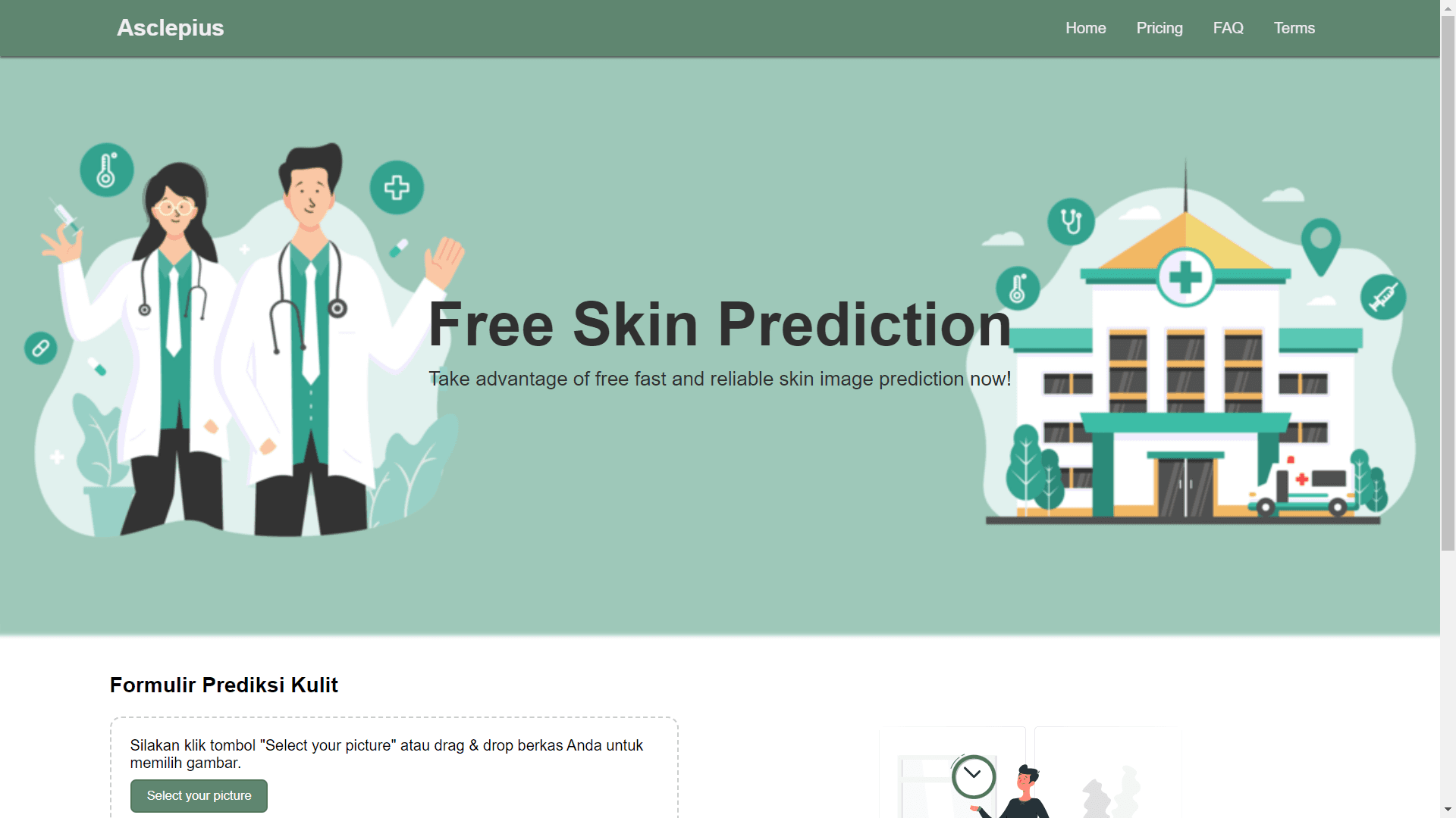Asclepius Cancer Detection API preview